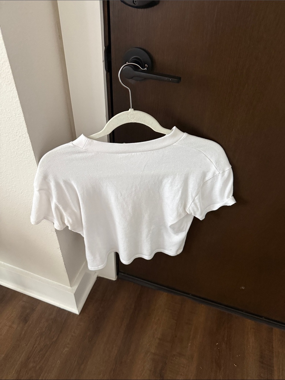 Alternative White 'I State' Graphic Crop Tee Womens - Picture 2 of 2
